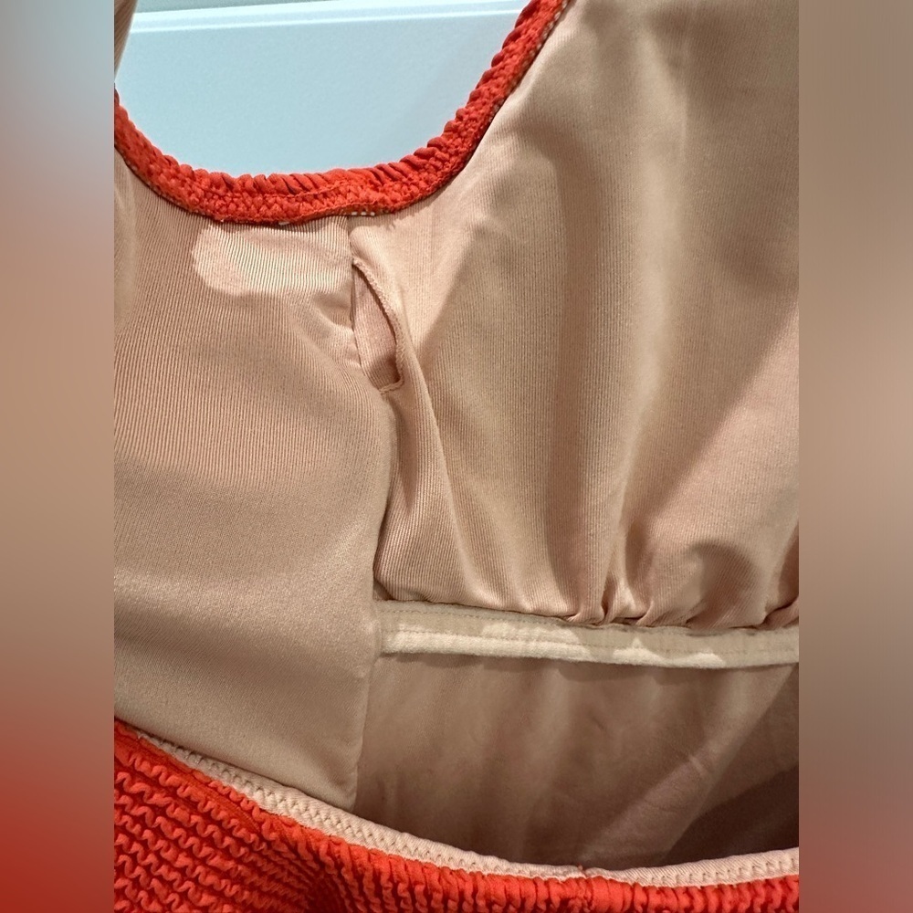 COPY - J.Crew plus size Textured scoopneck one-piece swimsuit in Venetian Red - Picture 11 of 12
